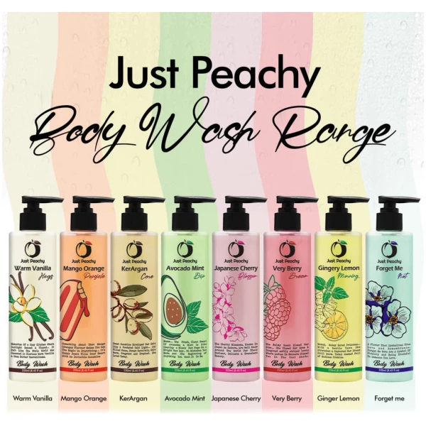 Just Peachy Forget Me Not Shower Cream Wash 250ml