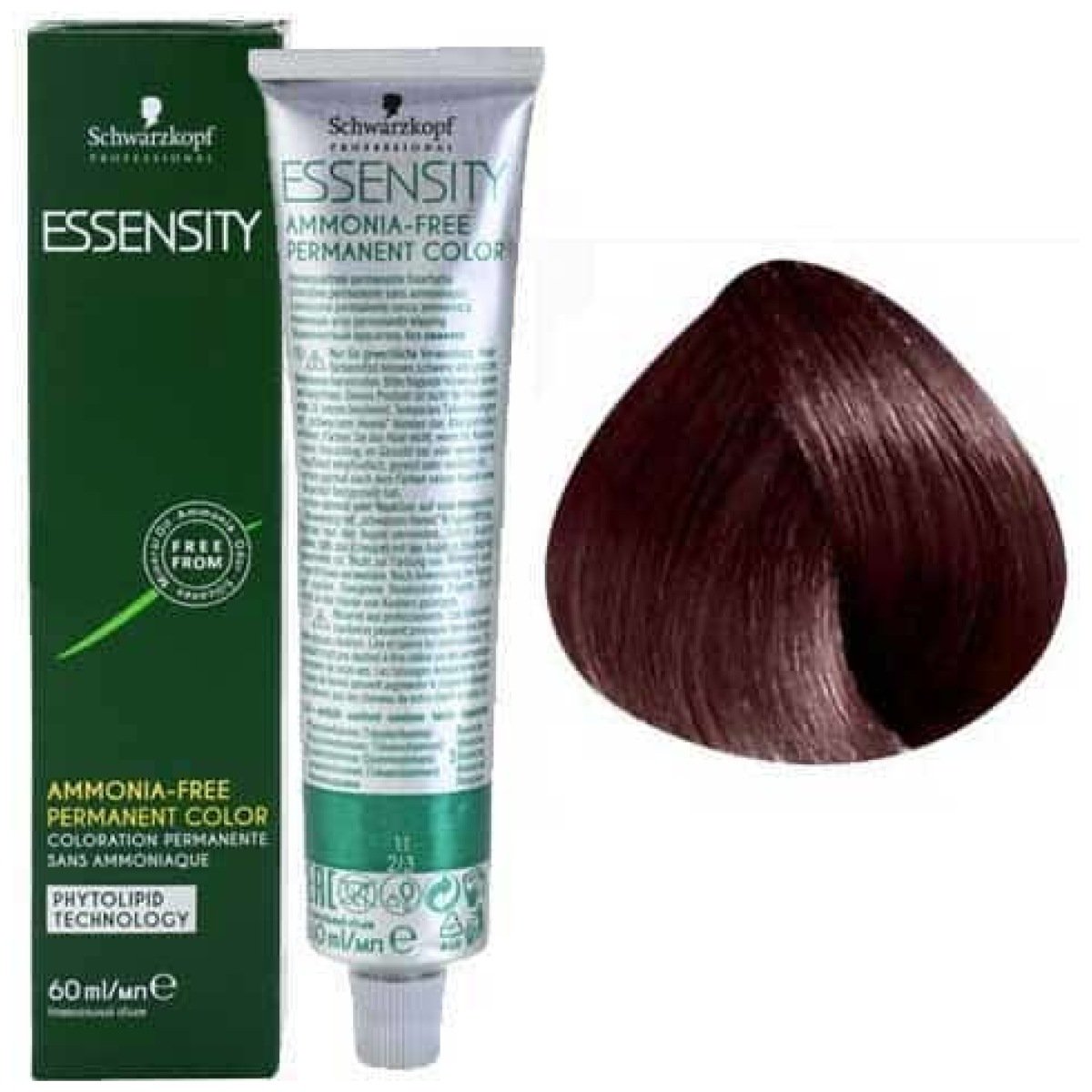 Schwarzkopf Essensity Ammonia Free Hair Color 60ml 5-68 Light Brown Chocolate Red