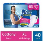 Stayfree Secure Cottony Soft Cover With Wings XL 40 Pads