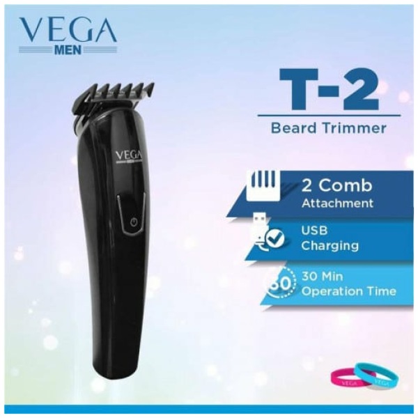 Vega T-2 VHTH14 Hair and Beard Trimmer (Black) For Men - Image 2