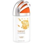 Target Homme Is the Perfect Perfume for Men as It Effectively Opens Up with A Powerful Aroma, Then Gently Settles with A Most Desirable Aroma That Is Sure to Catch People’s Attention. Target Homme Features an Amazingly Smooth White Bottle With An Orange and Silver Curved Lid, Exposing A Truly Fresh and Unique Heroic Design.