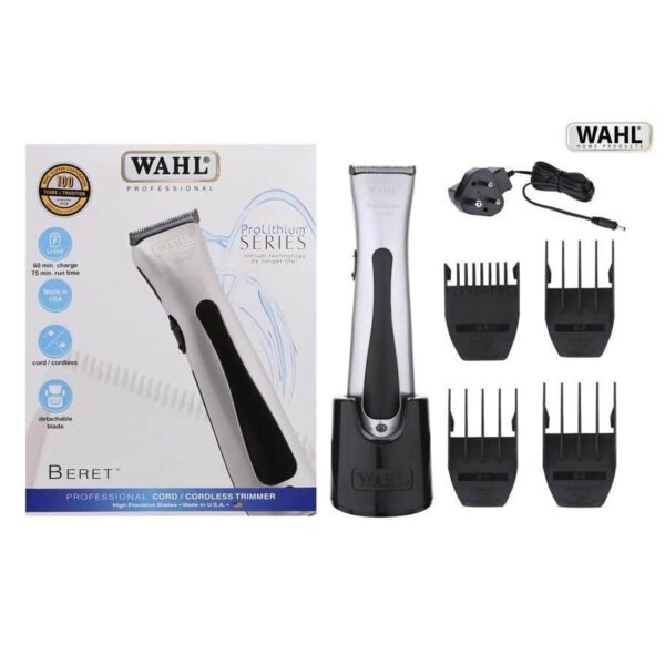 Wahl Beret L-Ion Cordless Trimmer For Men Silver 1pc - Image 3