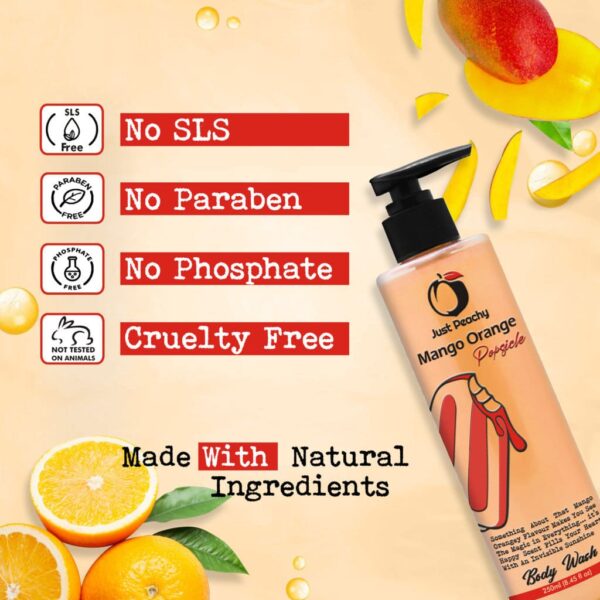 Just Peachy Mango Orange Popsicle Shower Cream Enriched with Mango Orange & Vitamin E 250ml