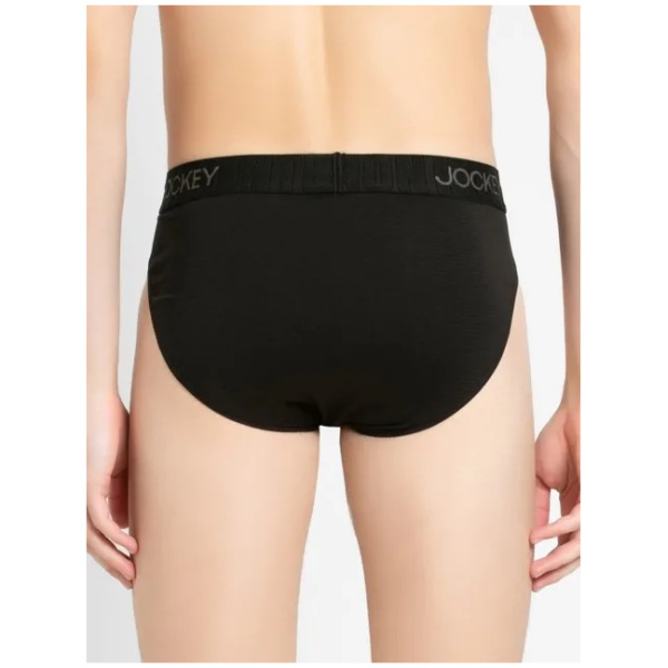 Jockey Pima Cotton Briefs with Exposed Waistband - (Pack of 1) #IC31