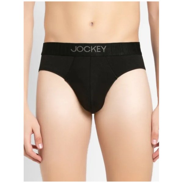 Jockey Pima Cotton Briefs with Exposed Waistband - (Pack of 1) #IC31