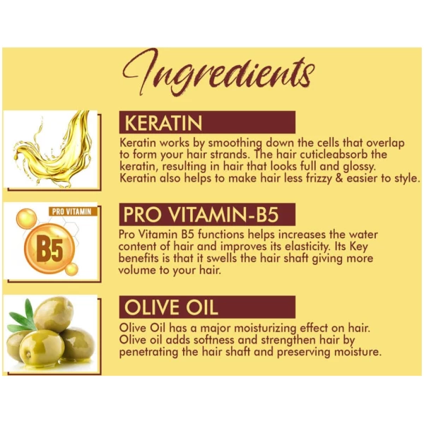 Just Peachy Volume Boost Hair Treatment Mask Keratin Olive Oil & Pro Vitamin B5 200ml