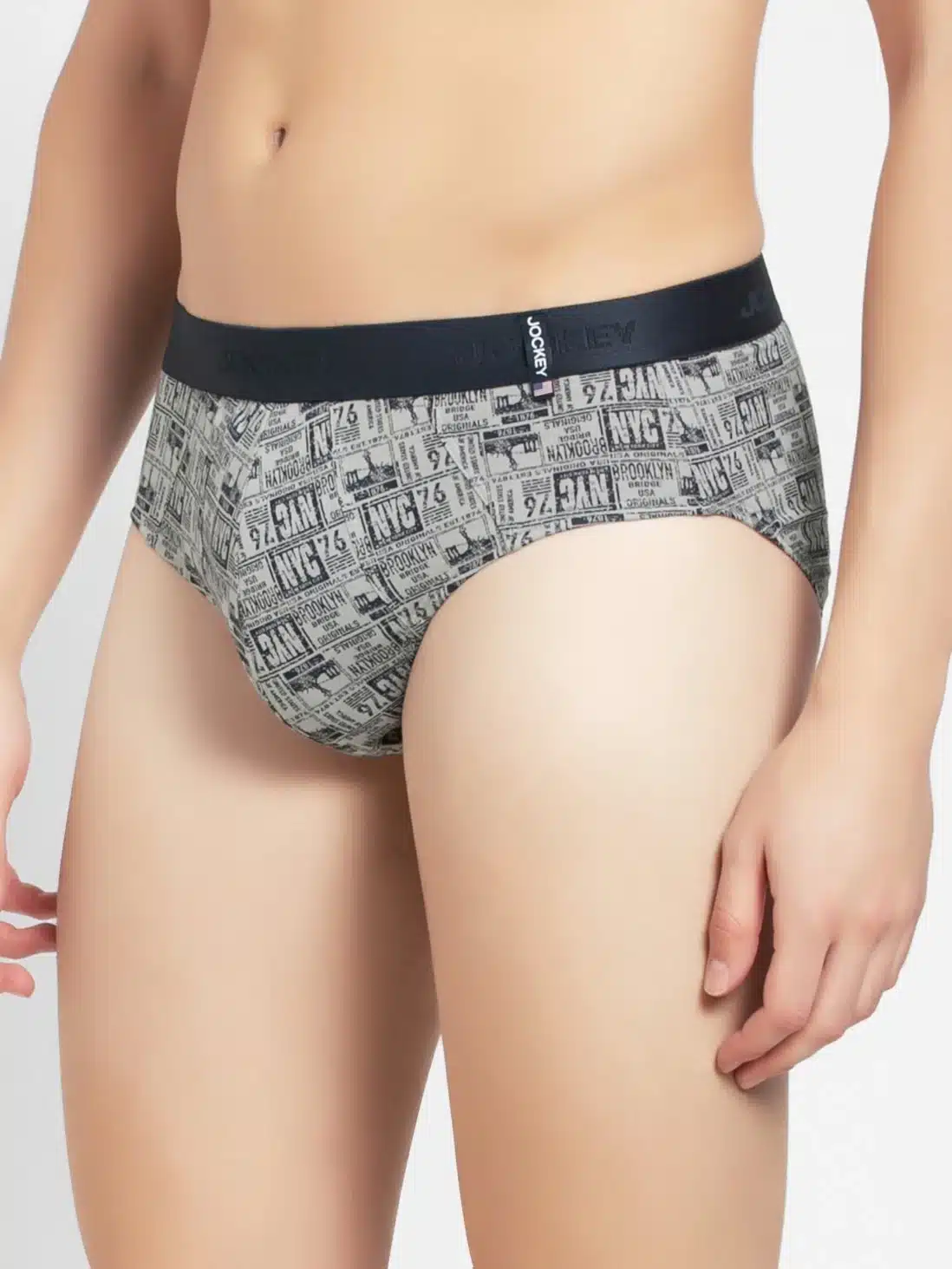 Briefs with Exposed Waistband (Pack of 2) Assorted Prints #US52