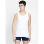 Jockey Sleeveless Vest with Stay Fresh Treatment (Pack of 2) #8823 - White
