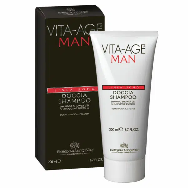 Bottega Di Lungavita Age Uomo Shampoo Shower Gel Regenerating 200ml