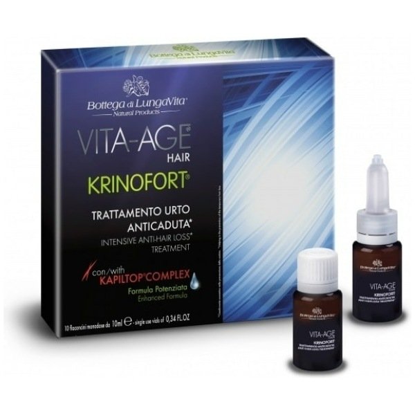 Bottega Di Lungavita Vita Age Hair Krinofort Intensive Anti hair Loss Treatment 10ml