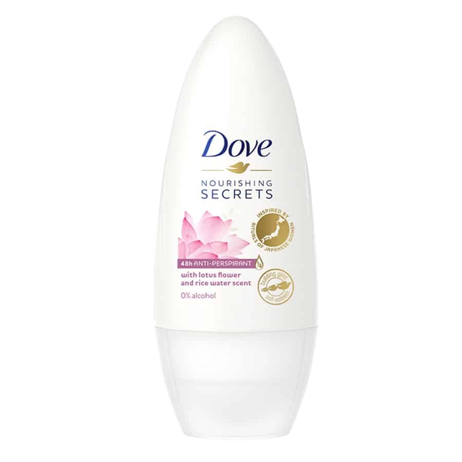 Dove Nourishing Secrets Lotus Flower and Rice Water Deodorant Roll On 48H Antiperspirant 50ml