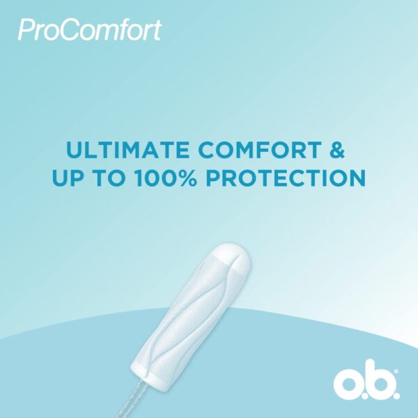O.B. Pro Comfort Tampons Super - For Heavy Flow 10 Piece - Image 3