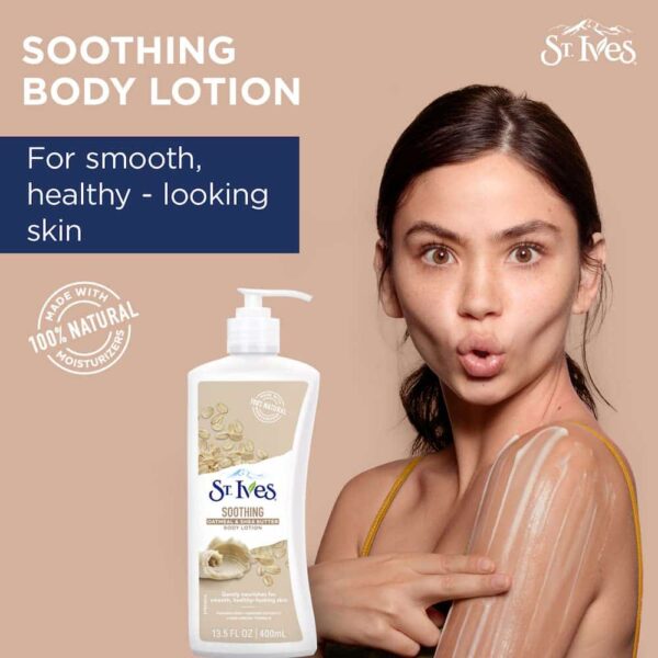 St. Ives Soothing Oatmeal & Shea Butter Body Lotion 400ml - Image 2