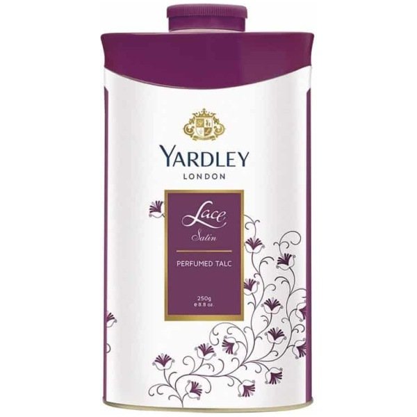 Yardley London Lace Satin Perfumed Talcum Powder for Women 250G