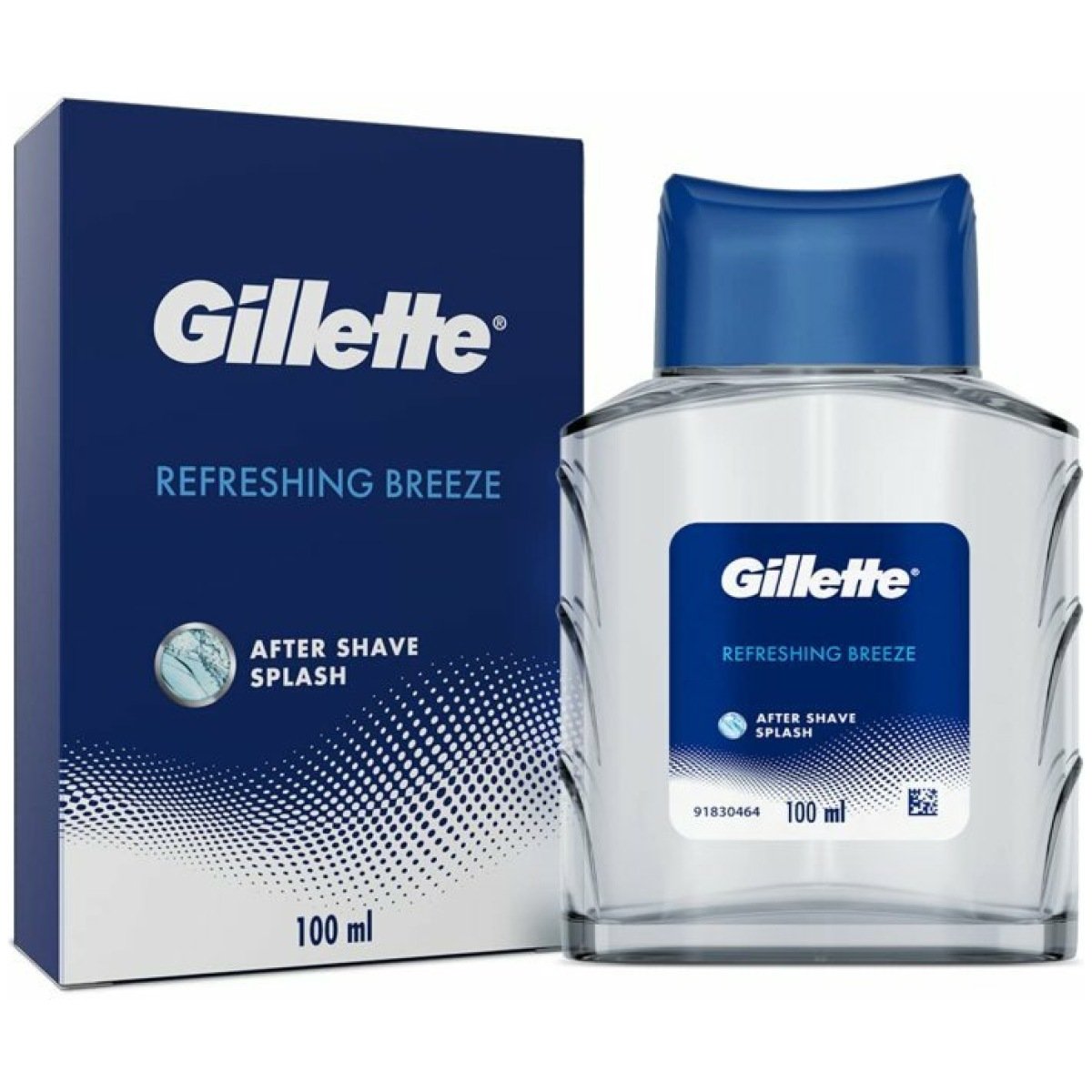 Gillette After Shave Splash Refreshing Breeze 100ml, White