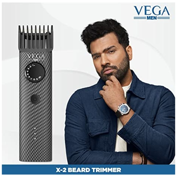 Vega Beard Trimmer, Stainless Steel Blade for Men - Image 2