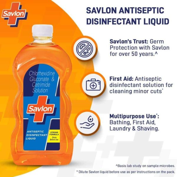 Savlon Antiseptic Disinfectant Liquid 1000ml - Image 2