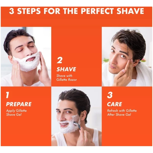 Gillette Pro Shaving Gel with Aqua Hydrating Shea Butter 195g - Image 4