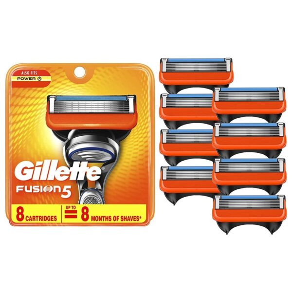 Gillette Fusion5 Razor Blade for Men - 8 Refills
