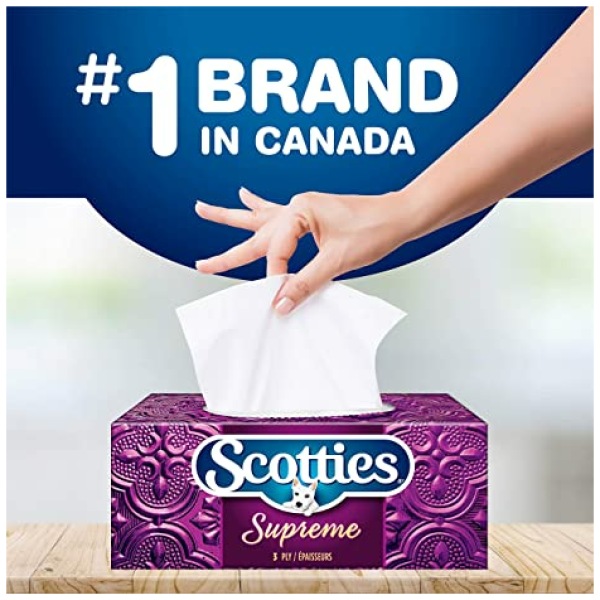 Scotties Supreme 3-ply Facial Tissues Box, 60 Tissues - Image 3