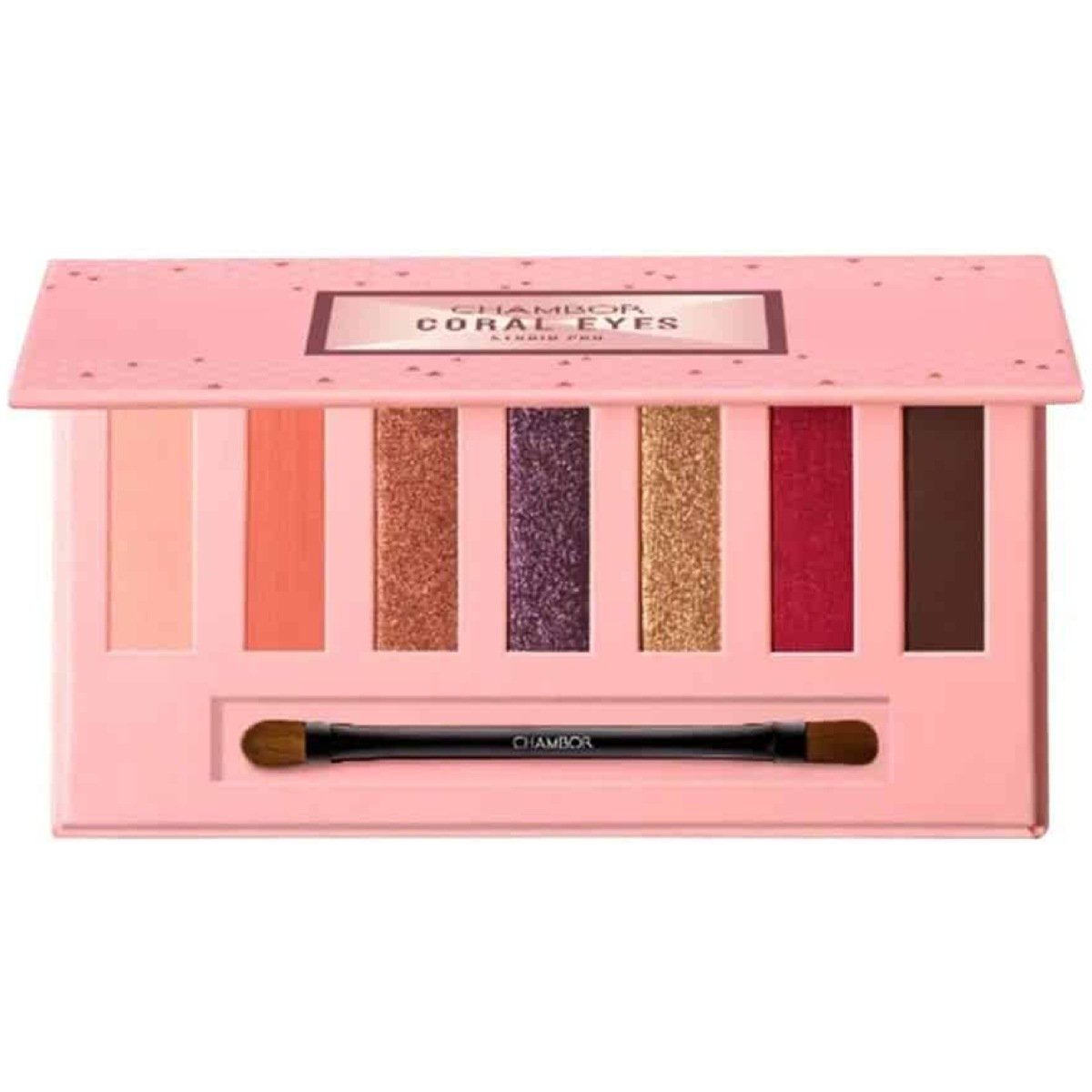 Chambor Studio Pro Eye Shadow Palette Makeup 003 Coral Eyes