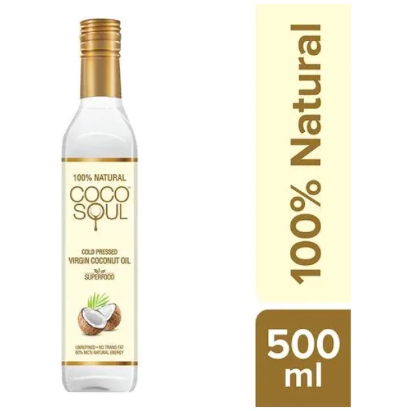 Coco Soul Cold Pressed Natural Virgin Coconut Oil 500ml