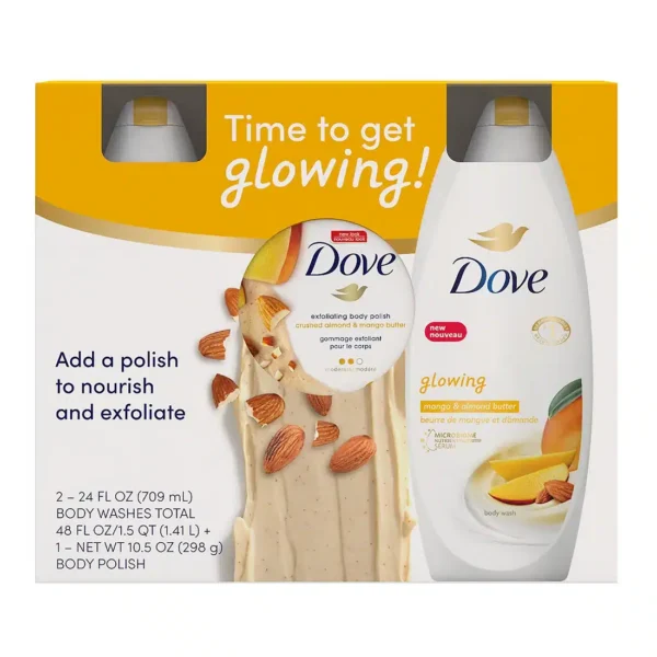 Dove Exfoliating Body Polish Crushed Almond And Mango Butter 298G