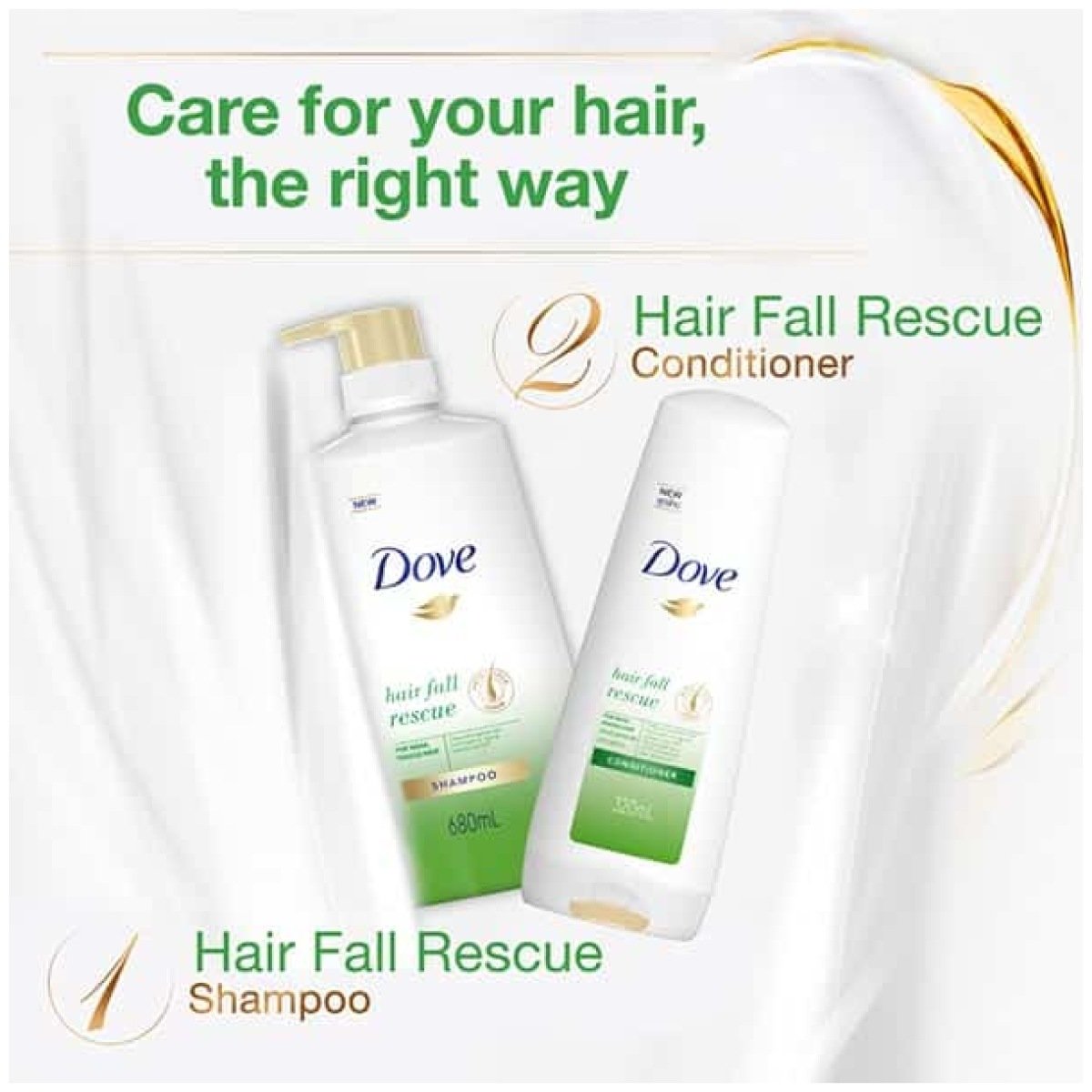 Dove Shampoo Hair Fall Rescue (680ml)