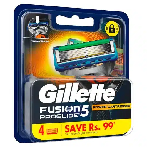Gillette Fusion 5 Proglide Cartridges - Pack of 4
