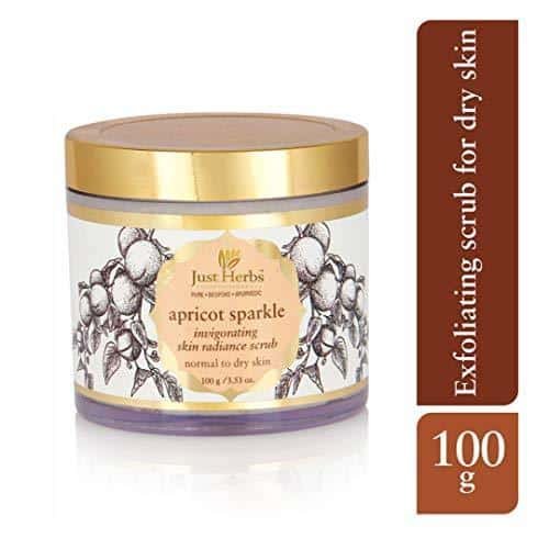 Just Herbs Apricot Sparkle Invigorating Skin Radiance Scrub 100G