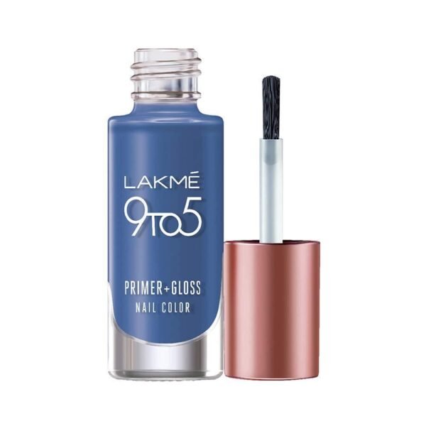 Lakme 9to5 Primer Gloss Nail Colour Blue Ocean