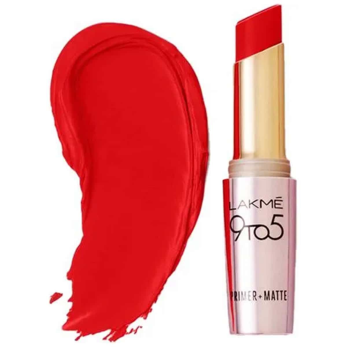 Lakme 9to5 Primer + Matte Lip Color Red Twist