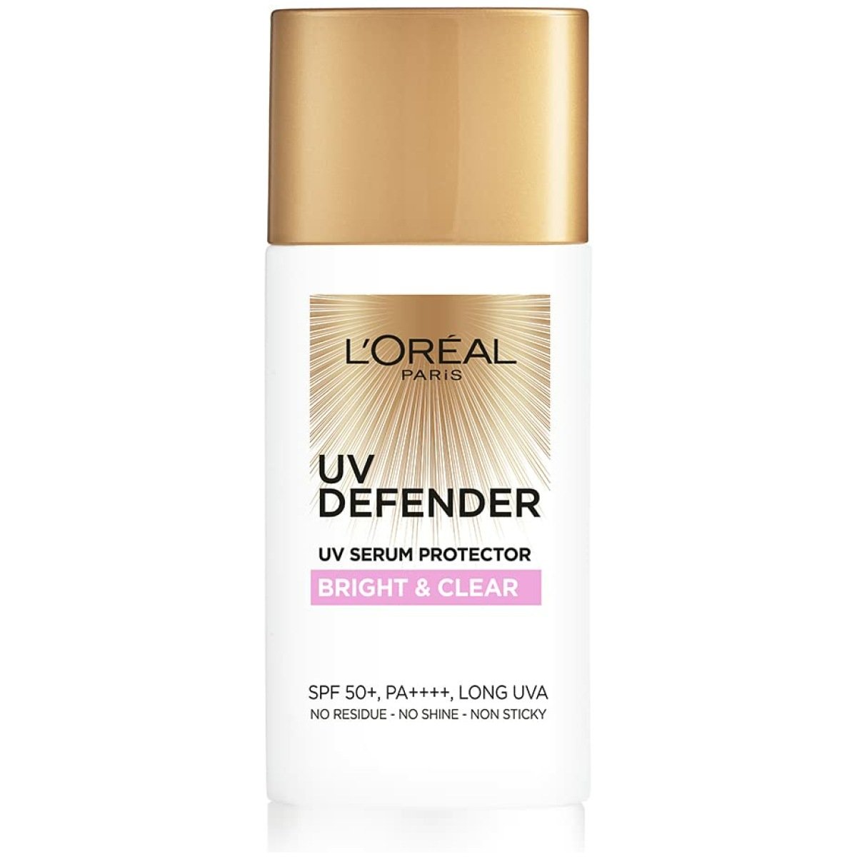 L'oreal UV Defender Serum Protector Sunscreen Bright & Clear SPF50+ PA++++ 50ml