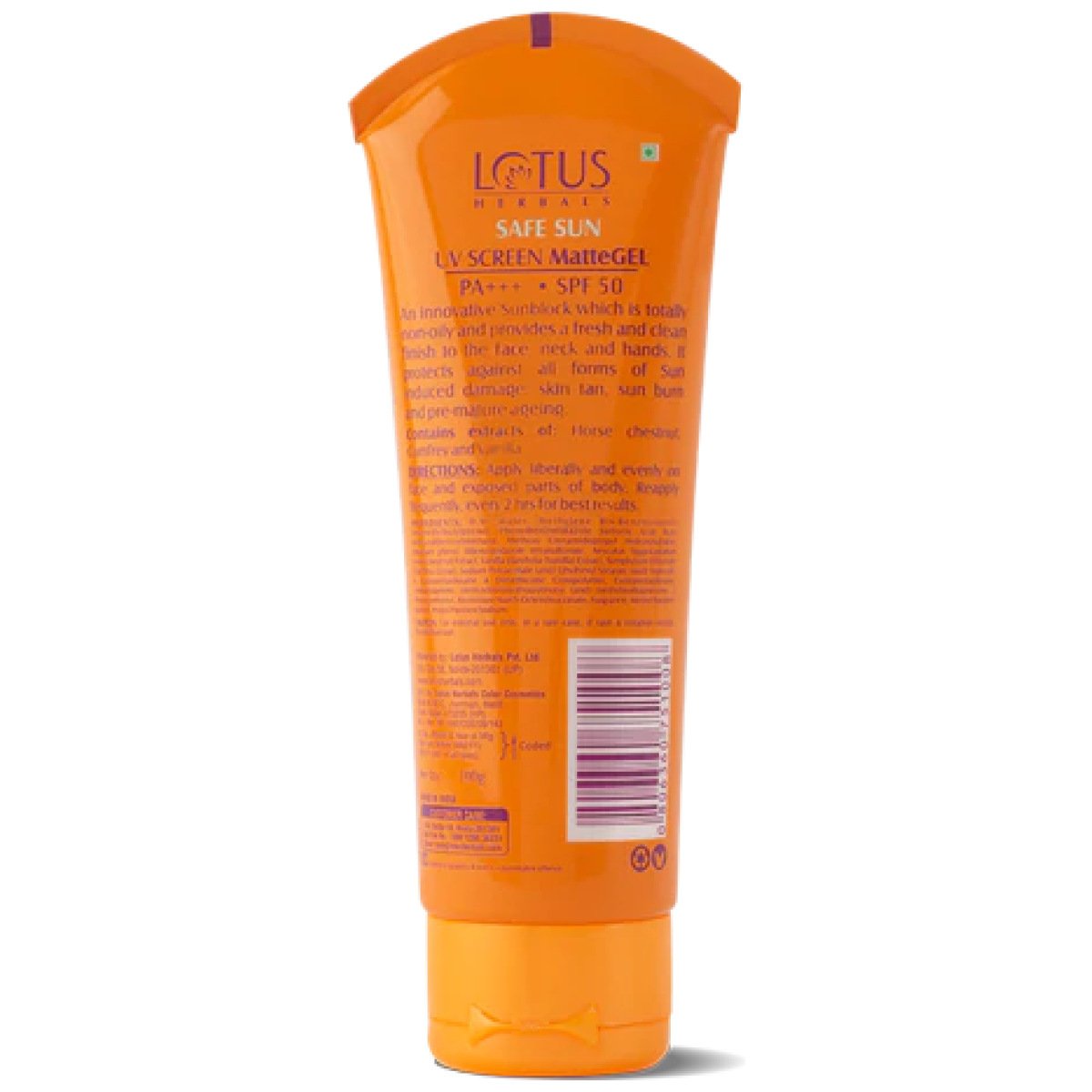 Lotus Herbals Safe Sun UV Screen Matte Gel SPF50 100g