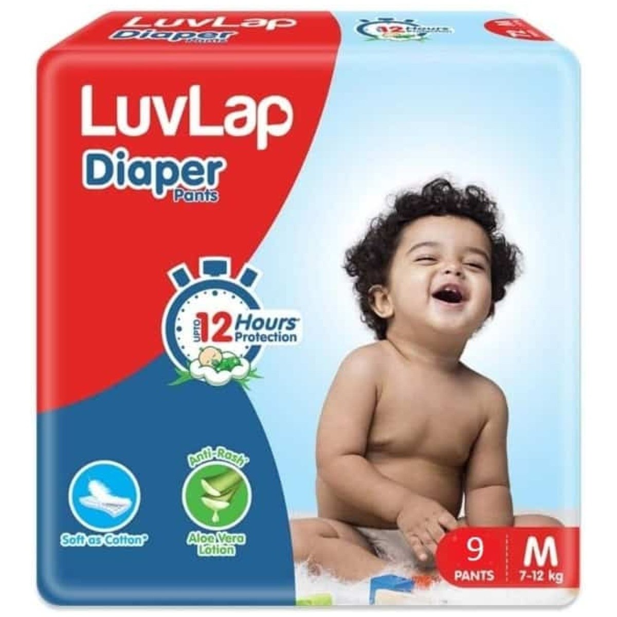 Luvlap Baby Diaper Pants medium 9 Count