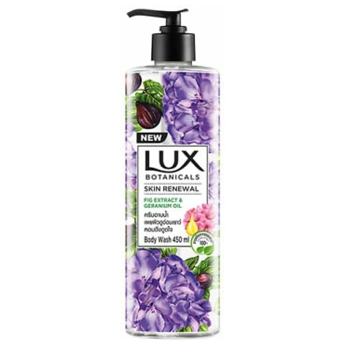 Lux Botanical Skin Renewal Fig Extract & Geranium Oil Body Wash 450ml