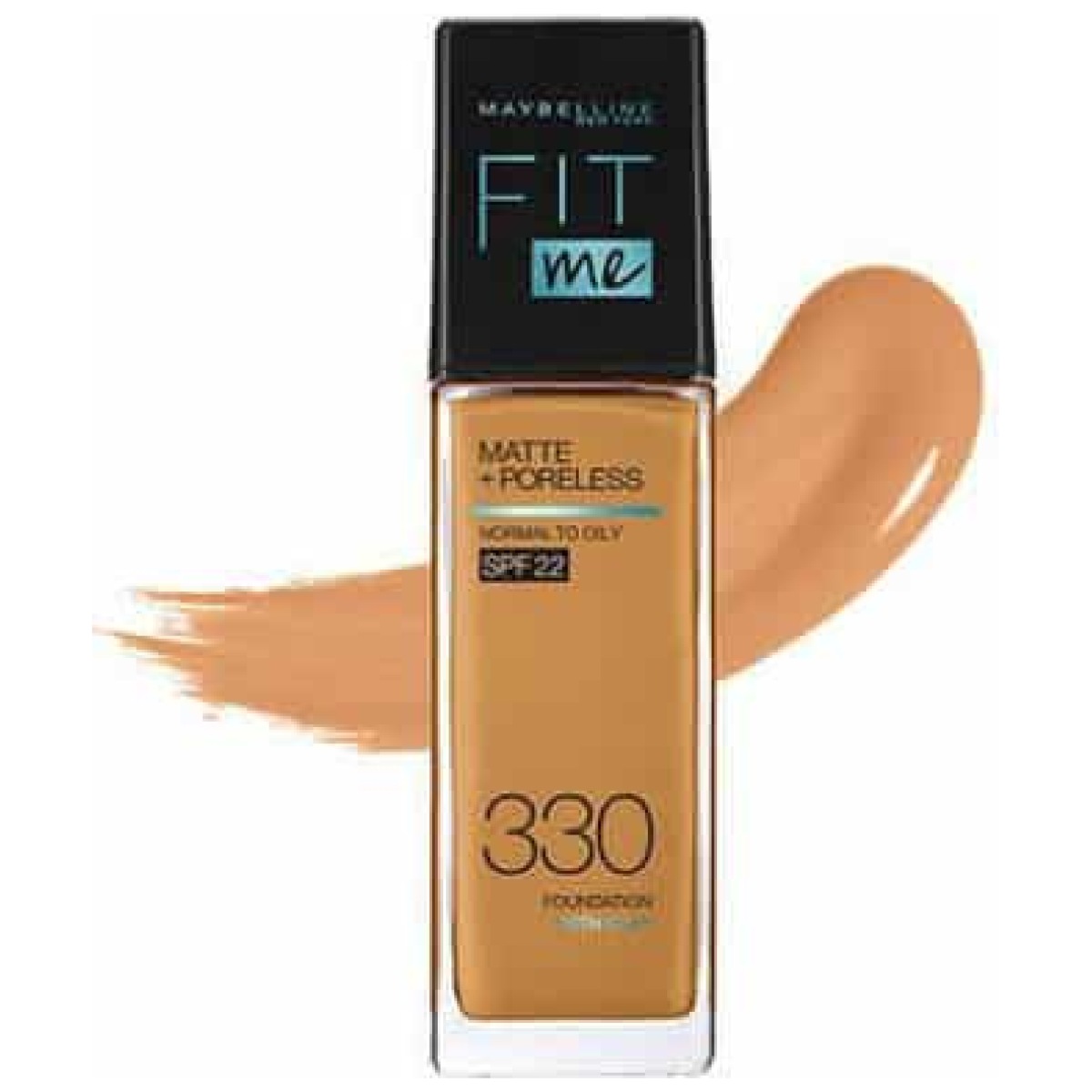 Maybelline New York Fit Me Matte Plus Poreless Liquid Foundation 330 Toffee 30ml