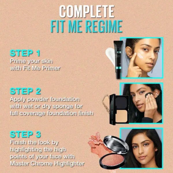 Maybelline New York Fit Me Ultimate Powder Foundation SPF 44 Shade 120