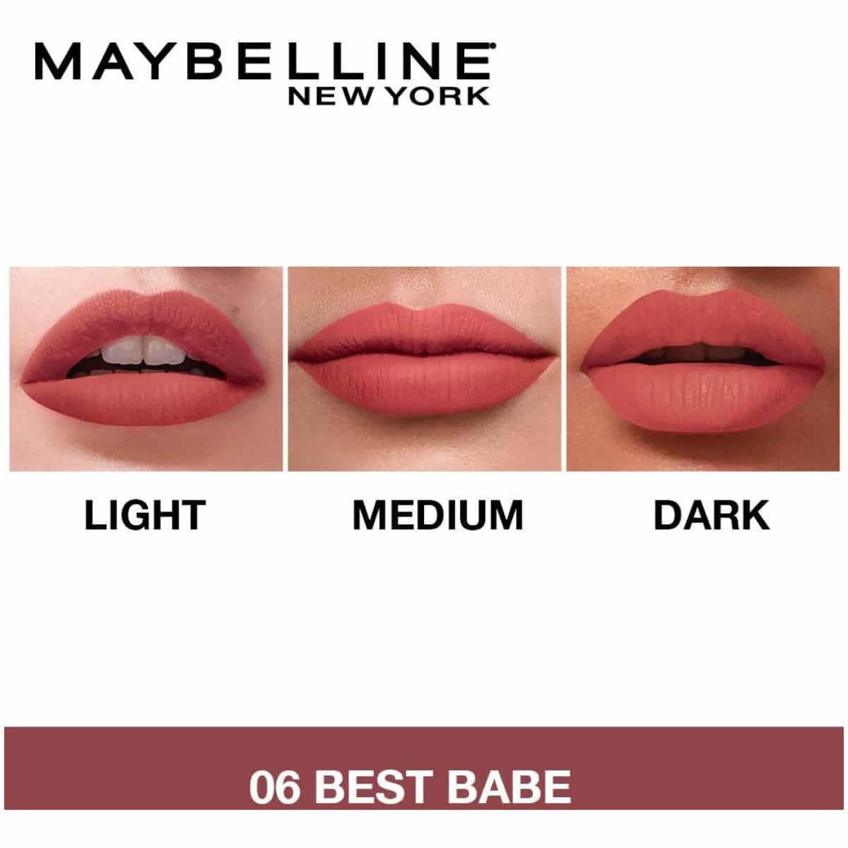 Maybelline New York Sensational Liquid Matte Lipstick 06 Best Babe