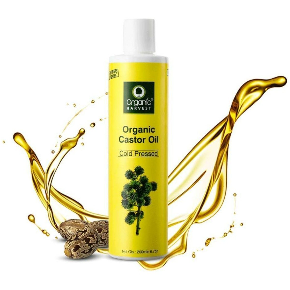 Organic Harvest Castor Oil Cold Pressed 200ml