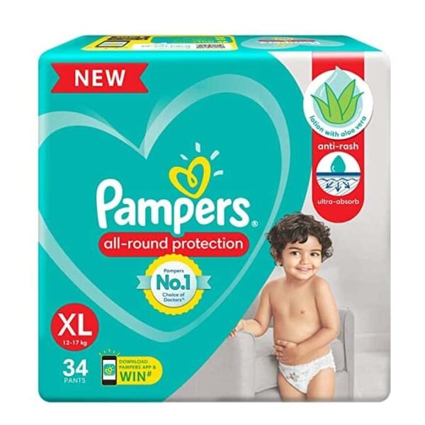 Pampers All round Protection Pants baby Diapers (XL) 34 Count