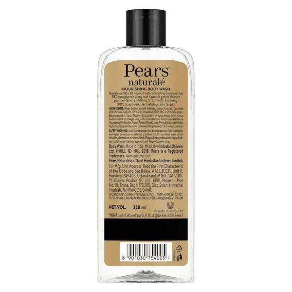 Pears Naturale Nourishing Coconut Water Bodywash 250ml