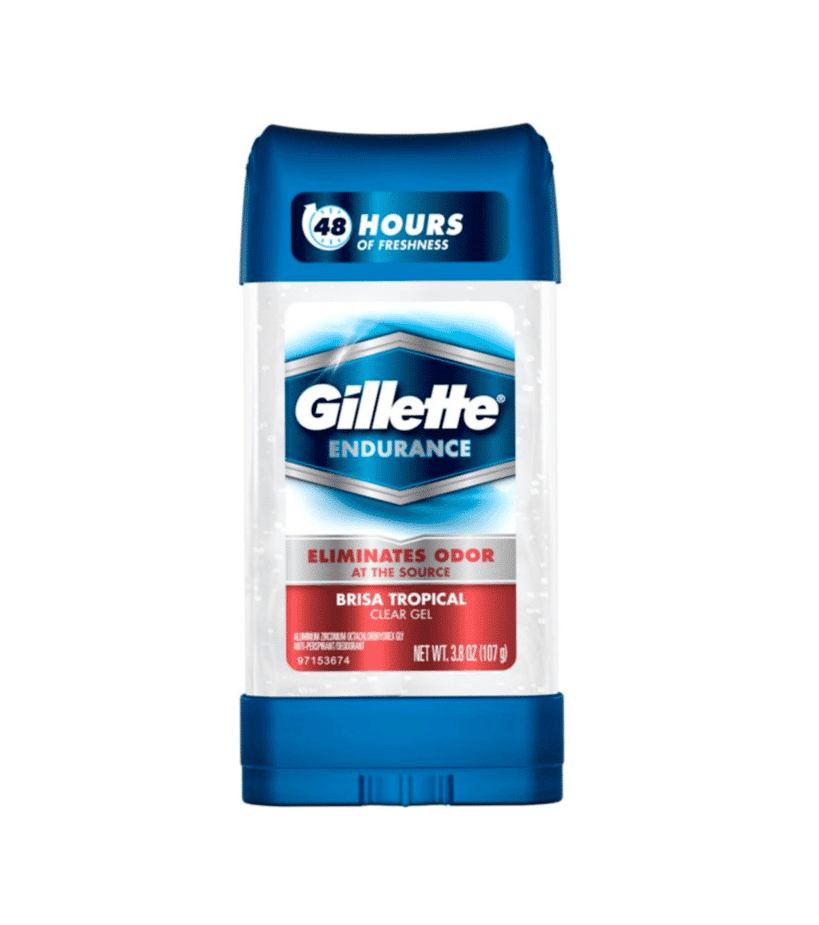 Gillette Endurance Brisa Tropical Antiperspirant Clear Gel Deodorant 107G