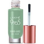 Lakme 9to5 Primer Gloss Nail Colour Green Pistachio