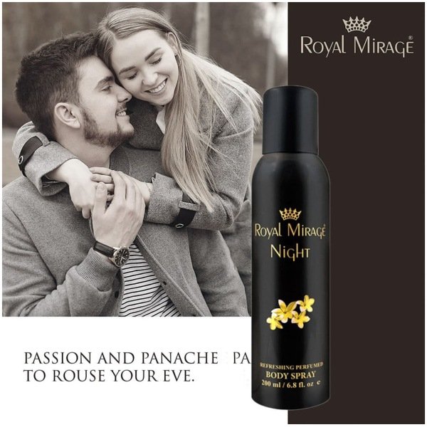 Royal Mirage Night Perfumed Body Deodorant Spray 200ml