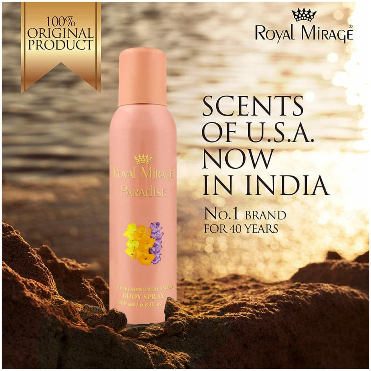 Royal Mirage Paradise Perfumed Body Deodorant Spray 200ml