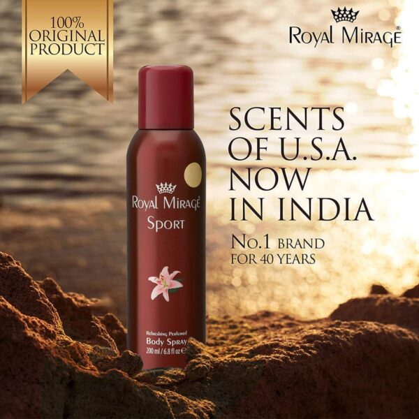 Royal Mirage Sport Perfumed Body Deodorant Spray 200ml