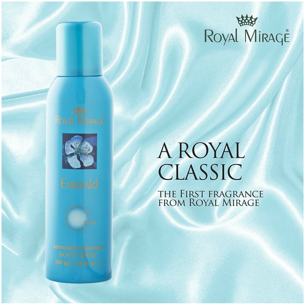 Royal Mirage Emerald Perfumed Body Deodorant Spray 200ml