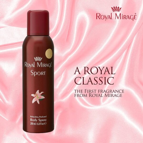 Royal Mirage Sport Perfumed Body Deodorant Spray 200ml