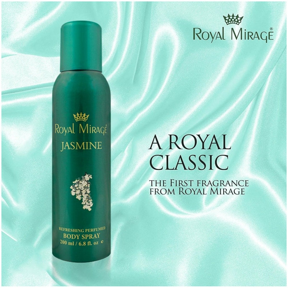 Royal Mirage Jasmine Perfumed Body Deodorant Spray 200ml